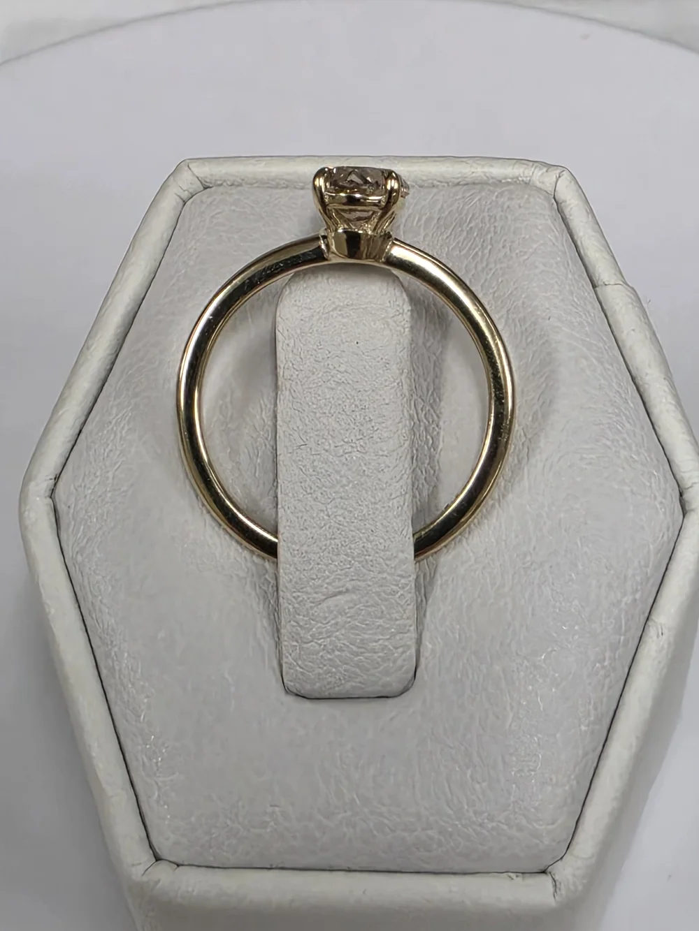 GIA 0.96ct. Champagne Diamond Solitaire Ring in Yellow Gold